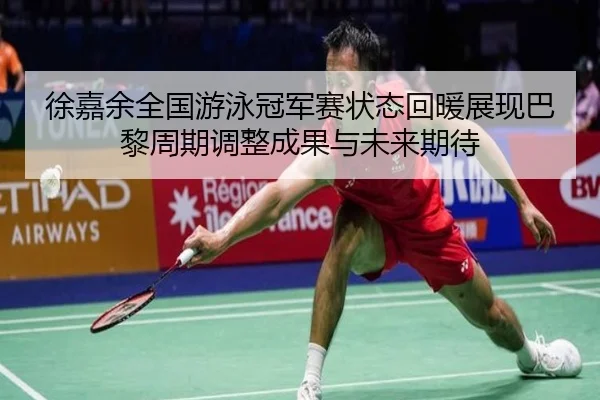徐嘉余全国游泳冠军赛状态回暖展现巴黎周期调整成果与未来期待